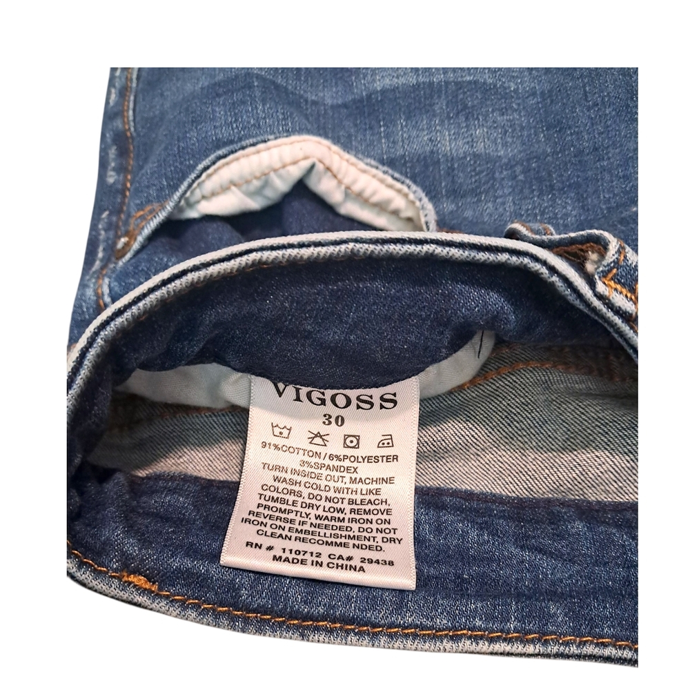 Vigoss Marley Skinny Light Wash Jeans Size 30 - Picture 4 of 6